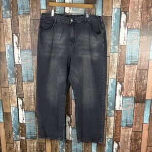 Wide leg high waisted Black Jeans